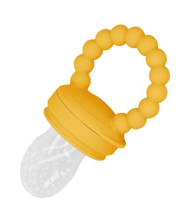 Buy Fruit Pacifier Feeder - Yellow Multifunctional Food & Gum Relief Tool for Babies - Buy Online on SooperMarket.com