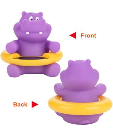Water Temperature Compact Floatable Infant Bath Thermometer LED Display Baby Time Thermometer Bath Tub for Baby(Purple hippopotamus) - Buy Online on SooperMarket.com