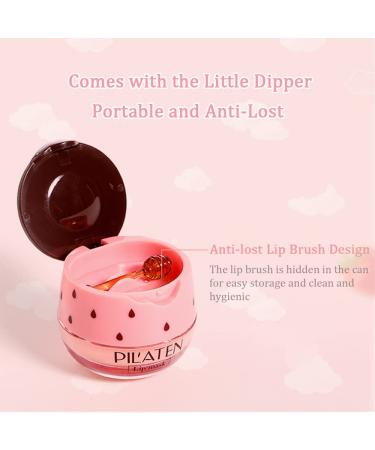 Shop Lip Plumper Set: Hydrating Lip Mask Gloss and Exfoliator - Strawberry & Ginger for Soft Luscious Lips - Buy Online on SooperMarket.com