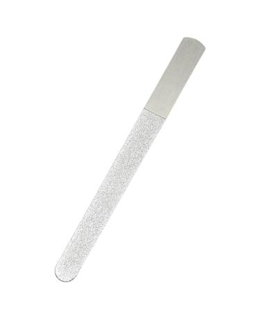 Wontool Professional Nail Files - Stainless Steel Manicure Files - Toenail File for Natural Nails Pedicure Tool Nail Care for Home Salon or Travel Use A-12 short