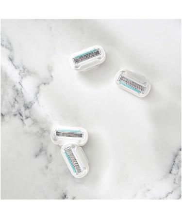 Buy Gillette Venus Deluxe Smooth Sensitive Razor Blades for Women 8 Replacement Blades 5-Fold Blades International Shipping Available - Buy Online on SooperMarket.com