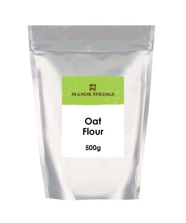 Oat Flour 500g by Manor Springs Low-Carb Oat Flour with Protein & Dietary Fiber Vegan. Non-GMO for Baking Cooking & More