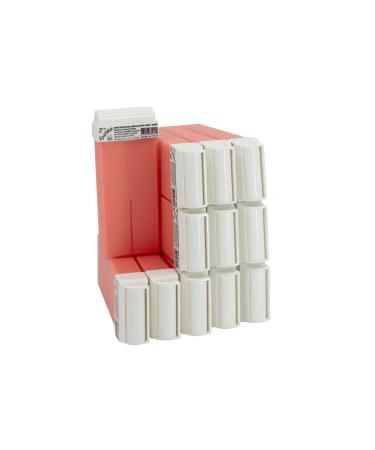 EpilWax Set of 12 Rose Wax Cartridges for Hair Removal - Large 100 ml Roll-on Waxing Refills Rose 100 ml (Pack of 12)