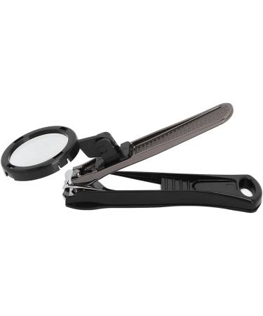 Nail Clipper Nail Trimmer with Removable Magnifying Glass Heavy Duty Fingernails Toenails Clipper for Elderly or Visually Impaired (Black) - Buy Online on SooperMarket.com