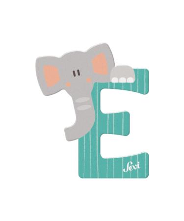 Sevi 83005 Letter E Elephant Multicoloured approx. 10 x 7.5 cm