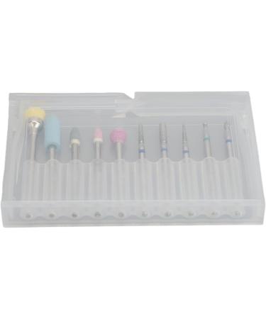 Professional Nail Drill Bits Set with Less Dust Tungsten Steel Ceramics High Hardness for Reshaping Smoothing Buffing Engraving Versatile Use Convenient Storage for Gel - Buy Online on SooperMarket.com