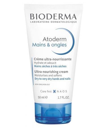 Bioderma Atoderm Ultra nourishing hand & nail cream 3 x 50 ml including 1 free 50 ml (pack of 3)