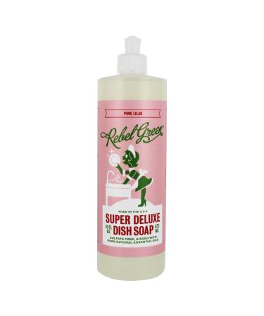 Rebel Green Dish Soap Pink Lilac, 16 oz Lilac 16 Fl Oz (Pack of 1)