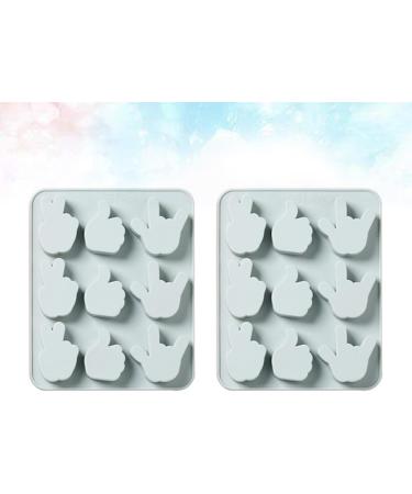 Alipis 2pcs Silicone Molds Baking 3D Silicone Ice Cube Molds Bakery Silicone Fondant Molds Cake Mold Fudge - Buy Online on SooperMarket.com