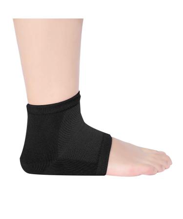 Gel Heel Socks - Moisturizing Silicone Foot Care for Pain Relief - Universal Black Heel Socks - Buy Online on SooperMarket.com