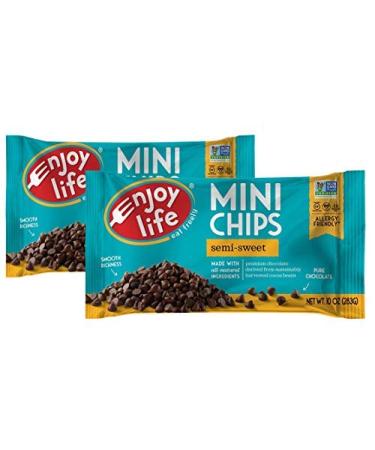 Enjoy Life Semi-sweet Chocolate Mini Chips, 10 Ounce, Pack of 2