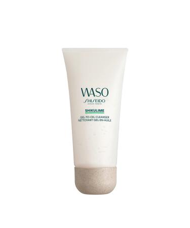 Shiseido Waso SHIKULIME Gel-to-Oil Cleanser - 4 oz - Cleanser & Makeup Remover for Fresh Balanced Skin - Vegan Cruelty Free & Fragrance Free