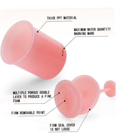 Face Cleanser Foamer Makeup Wash Bubble Maker Travel Household Rich Foam Maker Cup Pink Cleansing Appliances Brushes - Buy Online on SooperMarket.com