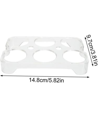 jojofuny Egg Storage Box Plastic Container Mustard Deviled Egg Tray Egg Storage Case Platter Refrigerator Assorted Color 14.8x9.7x2cm - Buy Online on SooperMarket.com