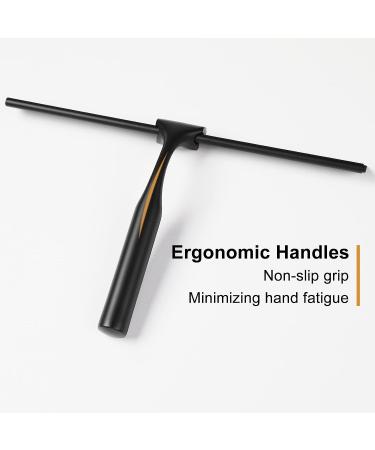 Quntis 10-Inch Shower Squeegee for Glass Doors - Non-Slip Handle, Replacement Blade, and Hook - Ideal for Bathroom, Mirror, and Car Cleaning - Buy Online on SooperMarket.com
