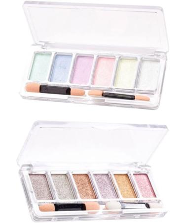 Nail Mirror Powder 6 Colours Manicure Chrome Glitter Pigment with Eyeshadow Sticks Golden nail chrome powder PINK - Buy Online on SooperMarket.com