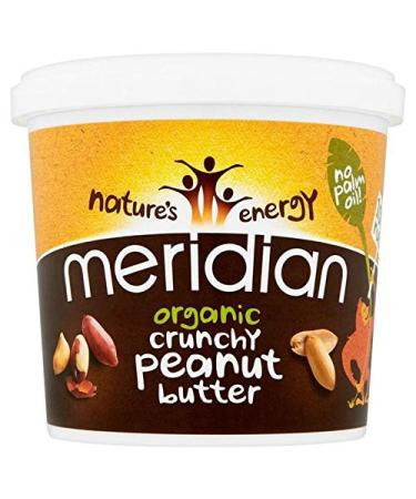 Meridian Organic Crunchy Peanut Butter 100% Nuts 1000g