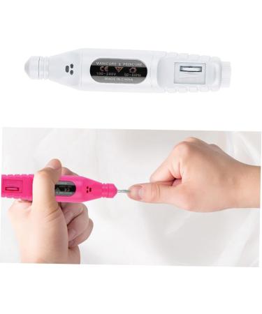 POPETPOP Professional Acrylic Gel Tool Acrylic Nails Tools Electric Nail File Manicure Polishing Tools Portable Nail Drill Professional Nail Drill Machine Manicure Tool Polisher White Major 13.8*2.8cm White - Buy Online on SooperMarket.com