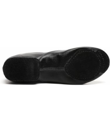 Black Leather Jazz Boots Split Sole Dancing Shoes for Adult Women Men - Size 9 Women/8 Men - Buy Online on SooperMarket.com