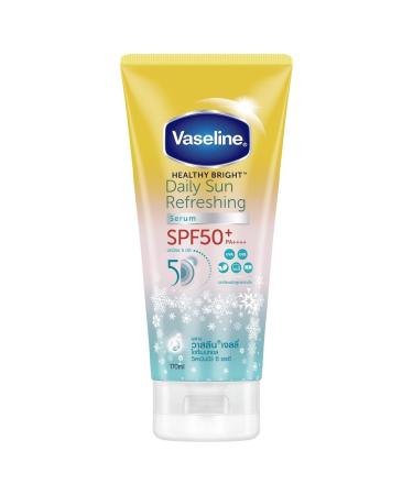 Vaseline Healthy Bright Daily Sun Refreshing Serum SPF50+ PA++++ 170 Ml. Vitamin B3 C and E to nourish and brighten your skin
