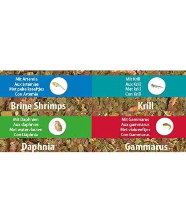 Tetra Delica Menu Natural Fish Feed - 4 Types (Water Fleas Artemia Krill Gammarus) | Premium Snacks for Decorative Fish - 100 ml Can - Buy Online on SooperMarket.com
