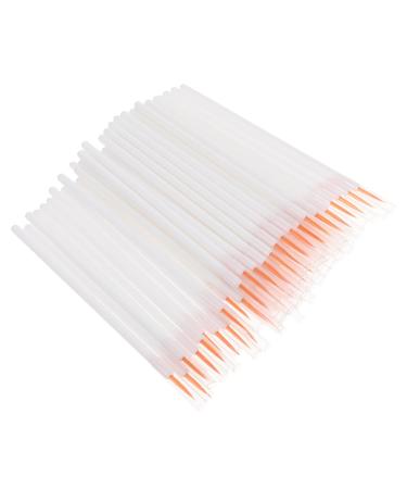 FOMIYES 100Pcs Disposable Eyeliner Brush Eyeliner fine Point fine Liner Brush Eye Make up Makeup Gadgets Mini Tools Woman Makeup Brush Nylon Eyelash Brush Girl Liquid White