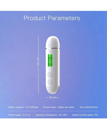 Closer Skin Moisture Tester Fluorescent Agent Detector LCD Display Skin Moisture Meter - Buy Online on SooperMarket.com