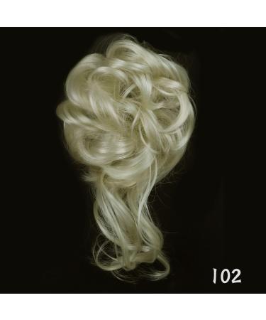 Prinfantasy XXL Bridal Hairstyle Voluminous Wavy Messy Bun Scrunchy Updo | GBFQ018 One Size - Buy Online on SooperMarket.com