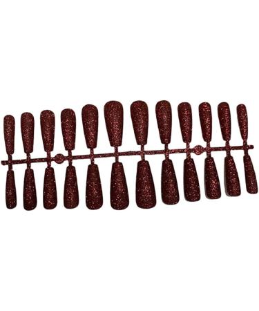 Dajidafu Girls Glitter False Nails Super Shinny Detachable Tips Accessories Press-on Frosted Wearable Full Cover Patches Shop - Buy Online on SooperMarket.com