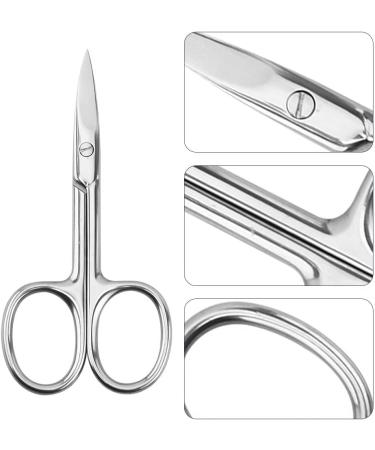 Stainless Steel Cuticle Scissors Eyebrow Trimmer Scissors Nail Scissors Premium Manicure Scissors for Manicure Pedicure Eyebrows Beard - Buy Online on SooperMarket.com
