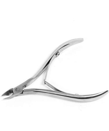 Professional Cuticle Nippers | Precision Surgical-Grade Stainless Steel Cuticle Trimmer French Handle Single Spring 5mm Jaw (Half Jaw) - Buy Online on SooperMarket.com