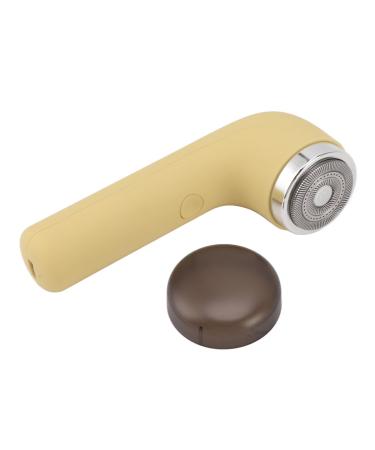 Mini Electric Hair Trimmer Portable Dry and Wet Dual-use Electric Facial Epilator for Home Travel (Yellow)