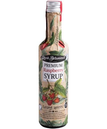 Drink Botanicals Ireland Raspberry Syrup | Made from Raspberry Juice & Pulp| Natural Fruit Content | Flavored Syrup for Beverages | 30 Servings 500ML Glass Bottle - Buy Online on SooperMarket.com