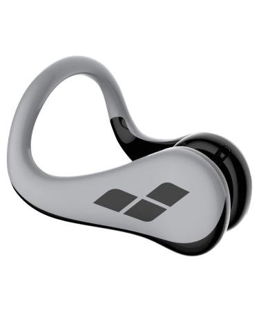 Arena Unisex Swimming Nose Clip Pro for Men and Women, Nose Plug for Competitive Swimmers, Soft Pads, PVC Free, One Size Nose Clip Pro II Silver
