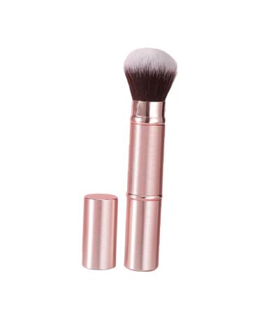 HAPINARY Double-ended Makeup Brush Cosmetics Brush Blending Blush Brush Blusher Brush Cosmetics Foundation Brush Loose Powder Brush Makeup Powder Brush Plastic Telescopic Brush 2 in 1 Miss