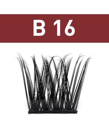 D-16mm B16 Cluster Lashes | 72 Clusters Individual Mega Volume Eyelash Extensions for DIY Soft Fluffy Look | D Curl - Buy Online on SooperMarket.com
