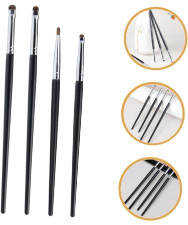 Mikinona 4pcs Eyeliner Brush Eye Brush for Makeup Eye Precision Brush Black Makeup Brush - Buy Online on SooperMarket.com