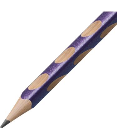 Slim Triangular Pencil for Right-Handers - STABILO EASYgraph S Metallic Violet - HB - Pack of 12 | International Shipping Available - Buy Online on SooperMarket.com