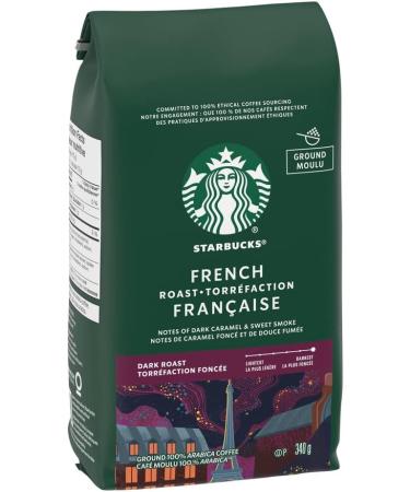 Starbucks French Roast Ground Coffee 340 Grams(pack of 6) French Dark Roast 6 Count - Buy Online on SooperMarket.com