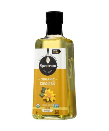 Spectrum Culinary Organic Canola Oil 16 fl. oz. - Pure & Natural Cooking Oil - Buy Online on SooperMarket.com