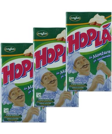 3x Trevalli Panna Hopla da Montare gia Zuccherata 'Sweet Cream' 1000 ml