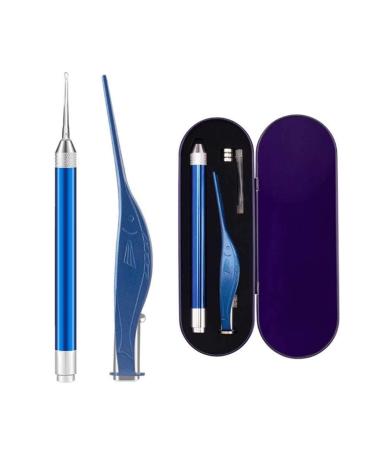Zhong Ear Pick Set Luminous Ear Spoon Tweezers Ear Wax Removal Tool LED Light Earpick Storage Box Children Baby Ear Cleaning Care Kit (Color : 02)