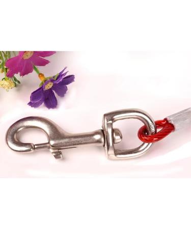 Wolike Dog Tie Out Cable and Stake Dog Wire Traction Rope Heavy Duty Stake-Out Dog Spike Spiral Pet Fixed Pile Outdoor Grass Dog Towing Rope (16FT/5M Red) 16FT/5M Red - Buy Online on SooperMarket.com