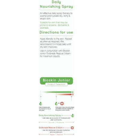 Salcura Natural Skin Therapy Bioskin Junior Daily Nourishing Spray Suitable For Anyone Prone To Eczema Psoriasis & Dermatitis Takes Away Immediate Dryness & Itchiness 100ml 100 ml (Pack of 1) - Buy Online on SooperMarket.com