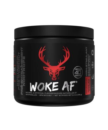BUCKED UP Woke AF - High Stimulant Pre-Workout- Prolonged Energy & Next Level Focus Without Side-Effects - ZERO SUGAR - ZERO CALORIE - CREATINE FREE (20 Serve Cherry Candy) Cherry Candy 20 Serve