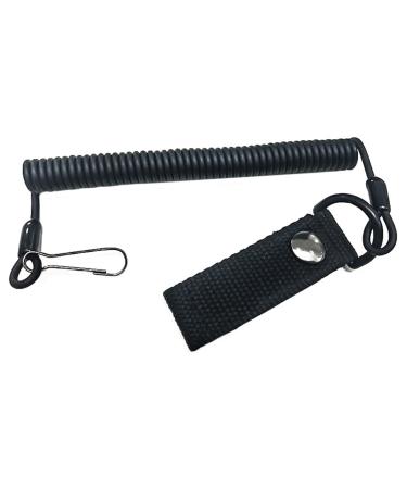 Paracord Tactical Lanyard Spiral keychain safety rope Key band Camping Anti-Blenzt-Lanyard Elastic Paracord RSG holder with carabiners for fishing hiking hiking mountaineering
