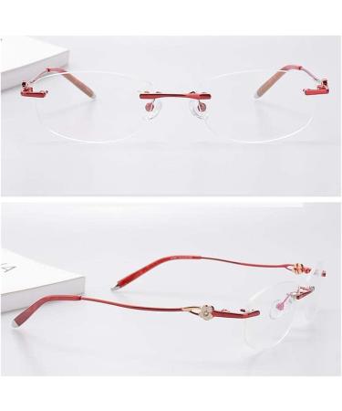 Ranara Glasses End Spikes Replacement - Metal Carved Flower Glasses Legs & Accessories - Red Replacement Arms for Borderless 1-Hole Glasses - Buy Online on SooperMarket.com