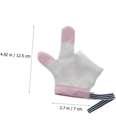 Kisangel 5 Pairs Infant Anti-Scratch Thumb Mesh Mittens - Breathable No Eating Gloves for Baby - 12.5X7CMx5pcs - Buy Online on SooperMarket.com