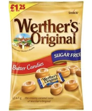 Werthers Original Sugar Free Butter Candies 65g Bag - Diabetic Sweets Candy Toffees - Buy Online on SooperMarket.com