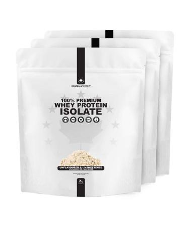 Canadian Protein 100% Whey Isolate 29g of Protein | 6 kg of Unflavoured Protein Powder Rich in BCAA Amino Acids